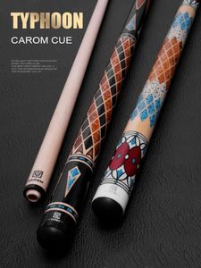 Ty Brand Typhoon Series Carom Cue Stick 3 cuscino CUSE COREAN CAROM BILIARD CUE ACCIAIO IN ACCIAIO IN ACCIAIO IN INSIULE MOTICO 12,2 mm TUTTA 240328