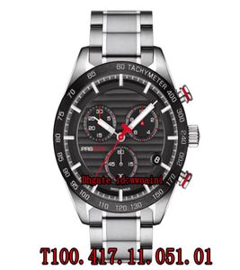 100 Orijinal İsviçre ETA Hareketi G10212 T1004171105101 İsviçre Marka İzle Men039S Watch Sports Chronograf Kuvars Saatler S6383191
