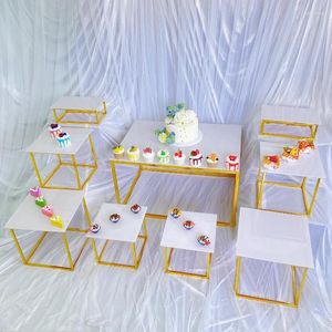 Party Supplies Event Dessert Candy Bar Rack Buffet Riser Stand Acrylic Tray Wedding Banket Cake Cookie Sushi Bread Fruit Tea Break