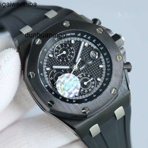 Watch For Men Audemar Watch Luxury Mens Royal Chronograph Offshore Menwatch Automatic Mechanical Cal3126 Rubber Strap Montre