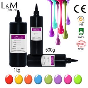 Gel L&M Bulk Gel Nail Polish Semipermanent UV Led Esmaltes Glitter Nail Art Top Base Coat Gel Varnish Wholesale Gel Polish