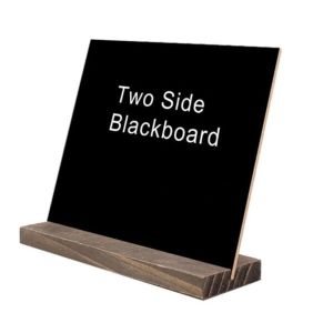 Scannen von 10Set Wood Tabletop Chalkboard Doppelseitig Blackboard Message Board Kinder Kinder Spielzeug Spielzeug