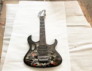 Rare Custom FAST SH JEM 77FP2 Floral Pattern Electric Guitar Tree of Life inlay Guitar Tremolo Bridge China Guitars6356901