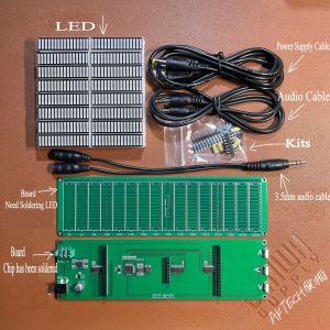 アンプAK1616 Pro DIYキットレベルLED Music Spectrum AnalyzerオーディオレベルVUメーターMP3 PCアンプオーディオインジケーター速度調整可能AGC