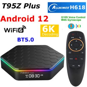 Box T95Z Plus Android 12 TV BOX Allwinner H618 Quad Core 4G RAM 64G ROM 5G Dual WIFI6 802.11ax BT5.0 6K Decoding 3D 4K Set Top Box