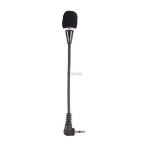 Microfones flexíveis de 3,5 mm Mini Microfone para PC Laptop Desktop Skype Yahoo Black 240408