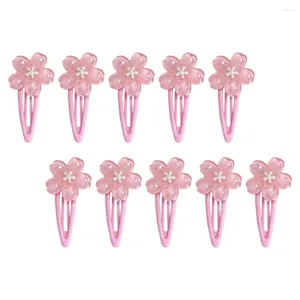 Bandanas 10 PCs The Flowers Hairpin Miss Cherry Blossom decorazioni clip decorative acriliche per donne