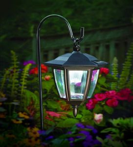 Lantern Outdoor Shepard ścieżka wisząca lampka słoneczna Lamki Europejski Court Vintage Garden Lights Outdoor Villa Solar Wall Light