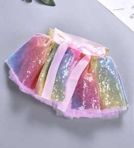 Ins Bebek Etekler Denizkızı Sequin Tutu Pettiskirt Kafa Bandı 2PCS Sets Çocuk Partisi Dans Giyeri Bebek Kız Giyim S M L İsteğe Bağlı WZWYW255245210