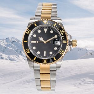 Mens Automatic Mechanical Ceramics Watches 41mm Full Stainless Steel Gliding Clasp Swimming Wristwatches Sapphire Luminous Watch Montre de Luxe Watchbox