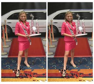 2019 Małe dziewczynki wywiady w SUITS State State National Beauty Pageant Hand Flower Good Fit Stroje Niestandardowe dzieci formalne impreza 4543152