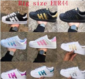 Moda gündelik erkekler kadın spor ayakkabıları orijinal süperstar süper ayakkabılar bağcıklı eğlence spor ayakkabıları dış mekan unisex zapatos eğitmenleri boyutu 36-44