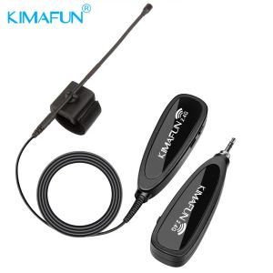 Microfoni KiMafun adatto a qualsiasi stile di flauto Omnidirezionale Microfono strumento a condenni 2,4 g Minifono mini a collo di cigno wireless