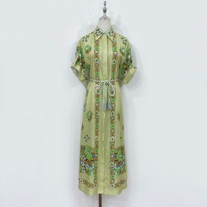 New Xianqi Piaopiao Linen Printed Dress