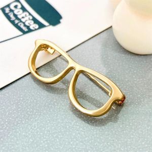 Broscher mode glasögon ram brosch för kvinnor och män enkla glasögon stift som visar temperament smycken tillbehör