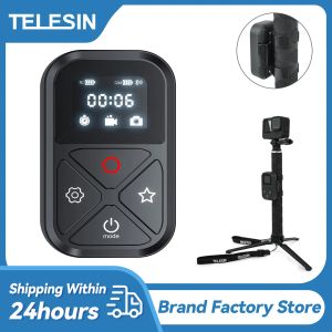 Kameralar Telesin T10 GoPro Hero için Bluetooth Uzaktan Kumanda 11 10 9 8max bilek bantlı 80m kablosuz akıllı uzaktan kumanda GOPRO aksesuarları için