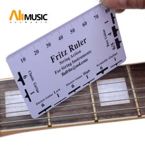 50st Plastic String Action Pitch Ruler Gauge Tool InMM för Guitar Bass Firtz1353307