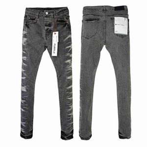 Whosale Purple Mens Jeans Brand Men Trousers Skinny Back Pocket Tag Denim Elastic