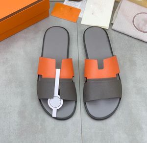 Brand Designer Izmir Summer Sandals Shoes Rubber Beach Slides Men Lightweight Slip On Leather Brown Black womens Slippers Comfort Man Walking Boys Flip Flops 38-46 01