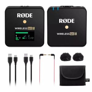 Микрофоны New Rode Wireless Go II Compact Digital Wireless Microphone System 2,4 ГГц со встроенными конденсаторными микрофонами аксессуары