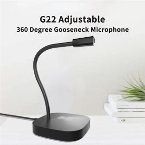 Microphones USB Microphone Computer PC Gooseneck Microfone with Mute Button for Streaming Podcasting Gaming Mic Free Drive For Laptop Mac