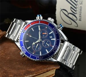 U1 Top-grade AAA Watch Men Luxury Series Quartz Designer High Quality Watches 5-Pin Running Second Multifunctional Calendar Stainless Steel Strap Wristwatches