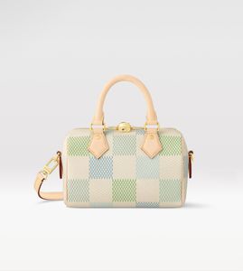 2024 Aggiornamento del designer N40515 Pink Green Spe Edy Ban Dou Lie Re 20 Canvas Rendering Casual Totes Bag Neve Rfull Crossbody Luxury Borse di moda Top Brand Borse Borsa