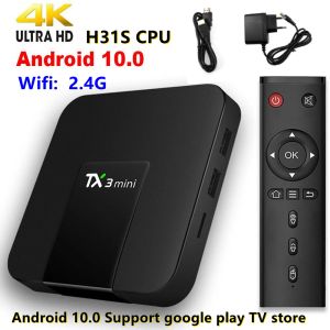 Box Set Top Box Smart TV Box TX3 Mini TV Box 2.4G WiFi TV Box TX3 2+16G HD Network Player Bluetooth 4K Android TV