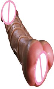 Gerçekçi büyük penis büyütücü kollu kedi sahte anal vajina erkekler mastürbator çiftler için gerçek yapay penis eşcinsel erotik seks oyuncaklar9774516