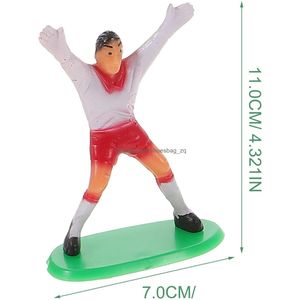 Party Games Crafts Mini Soccer Player Toy Figures Football Cupcake Topper Toys Birthday Cake Decoration Sport Themed Supplies Drop Del Dhuyd