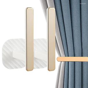 Hooks Curtain Holdbacks 2PCS Wall Holdback Tiebacks For Home Bathroom Cafe Balcony Kitchen