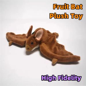 Realistic Fruit Bat Cute Plushie Plush Toys Lifelike Animals Simulation Stuffed Doll Kawai Toy Gifts 240325