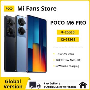 M6 Poco Pro 글로벌 버전 Helio G99 Ultra 120Hz Flow AMOLED OIS 67W 터보 충전으로 64MP 트리플 카메라