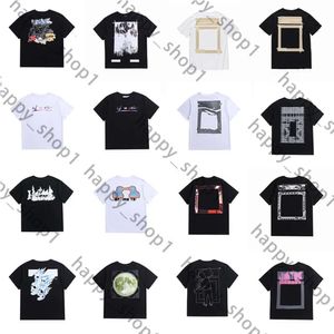 Męskie T-shirty moda luksurys Offes Ubranie Męskie koszulki Kobiety luźne tee tee wierzchołki man swobodny uliczny graffiti koszulka bluza T-shirty białe biało-biało 529