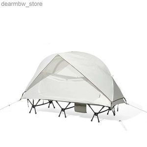 Tält och skyddsrum Portable Folding Camping Bed Tent Picnic Ultraviolet-Proof Windproof Multifunktionell avföringskontor Tupplur i sängen utomhus L48