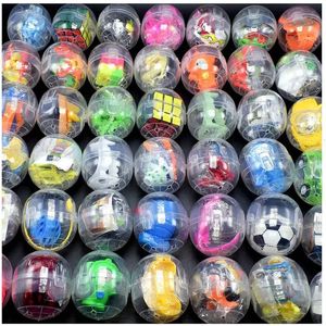 50Pcs Macaron 47mm*55mm Plastic Siamese Capsules Toy Balls With Different Toy Ramdom Mix For Vending Machine Funny egg 240329