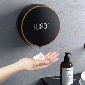 Liquid Soap Dispenser Automatic Foam Dispensers LED Temperature Display Electric Touchless Infrared Sensor Bathroom Machine Dispens