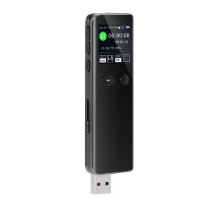 Recorder V33 Professional Digital Voice Recorder 1536KPBS OneButton Record Noise Reducation Dicafon USB 2.0 Connector