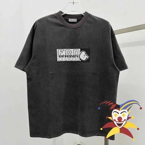 メンズTシャツ洗浄されたERD Tシャツ男性女性最高品質2024夏スタイルの漫画グラフィティコミックティートップ特大TシャツJ240402