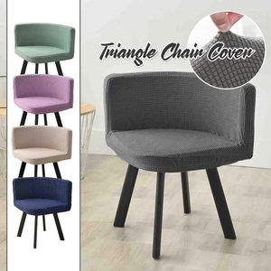 Chair Covers Triangle Cover Elastic Fully Wrapped Curved Thickened Washable Backrest Integrated Home Restaurant Semicircle Stool