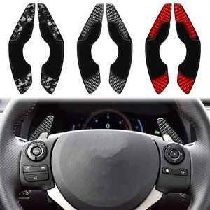 For Lexus IS NX RC 13-23 Steering Wheel Center Control Accessories Shift Paddle Carbon Fiber ABS Red/Black/Forged Auto Parts