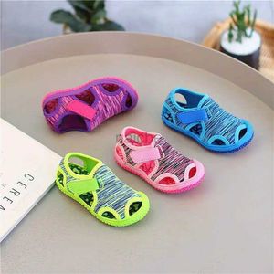 Slipper Kids Sandals Summer Baby Girl Boy Non-slip Outdoor Sneaker Candy Color Casual Beach Sandals Children Breathable Girl Shoe 2448