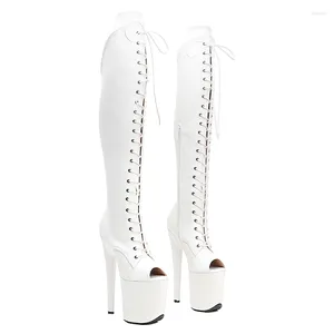 Dansskor Leecabe 20cm/8inch Women's Platform Disco Party High Heels Pole Boot