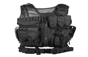 Outsife Armee Taktische Weste Sport Camo Hunting Weste Molle Wargame Outdoor CS SWAT Shooting Hunting mit Holster8083160