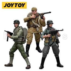 1/18 JOYTOY Action Figure Hardcore WWII Wehrmacht Soviet Infantry United States Army Anime Model Toy 240326