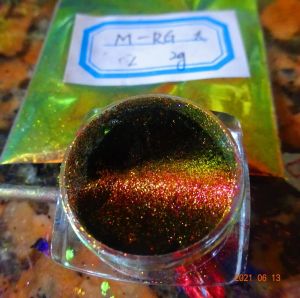 Glitter chameleon color shifting 3D cat eye magnetic nail art glitter pigment 1g/lot