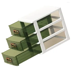 Förvaringslådor Plastorganisator Case Shelf File Cabinet Drawer Type Desktop Makeup Organisatörer Kontor