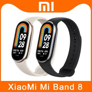 Zegarki Xiaomi Mi Band 8 inteligentna bransoletka 7 Kolor AMOLED SCRES MIBAND 8 Blood Tleng Fiess Traer Bluetooth Sport Smart Watch