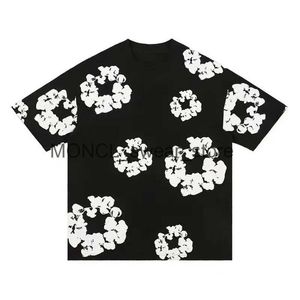 Men's T-Shirts Mens Round O-Neck T-shirt Falection Readymade Co Kapok Tidal Print H240408