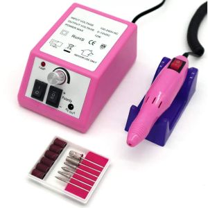 Borrar professionell elektrisk nagelborrmaskin 20000 rpm privat etikett elektrisk nagelfil manikyr pedikyr akryl nagelverktyg rosa
